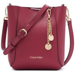 Calvin Klein Red Bucket Bag new with tags